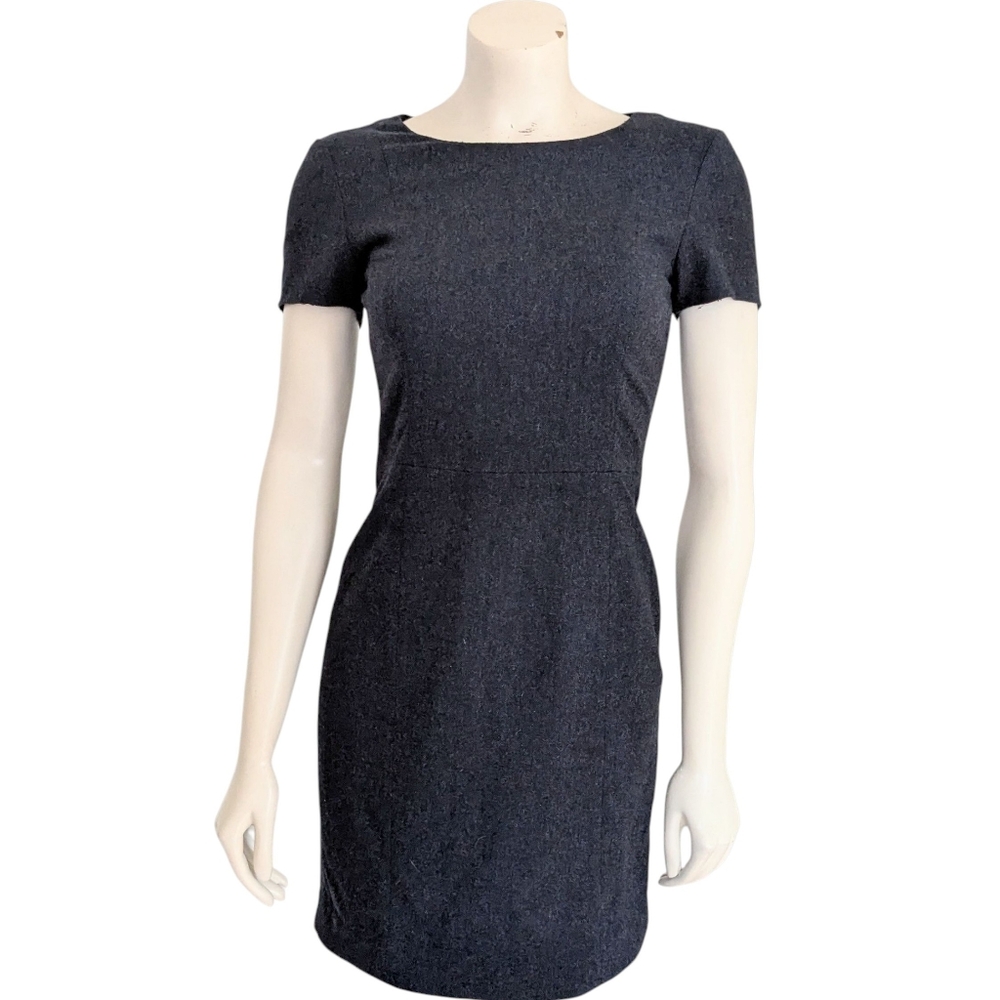 Theory Cassii Charcoal Grey Sheath Dress Size 0
